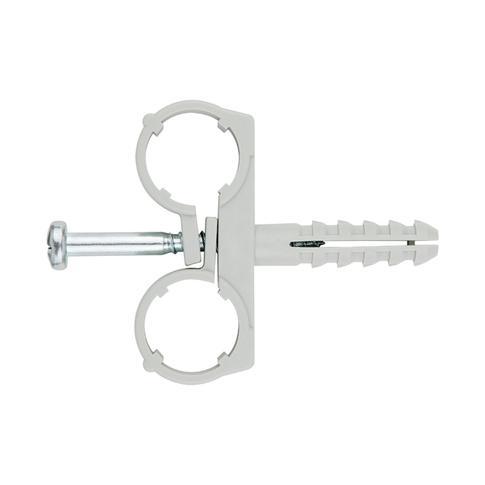 AB-MD [CP] Abrazadera multitubo + taco. Doble